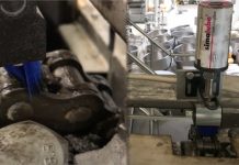 Kettenschmierung in einer Bäckerei