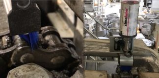 Kettenschmierung in einer Bäckerei