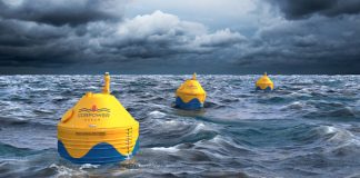 Stromernte aus Wellen, Ebbe und Flut